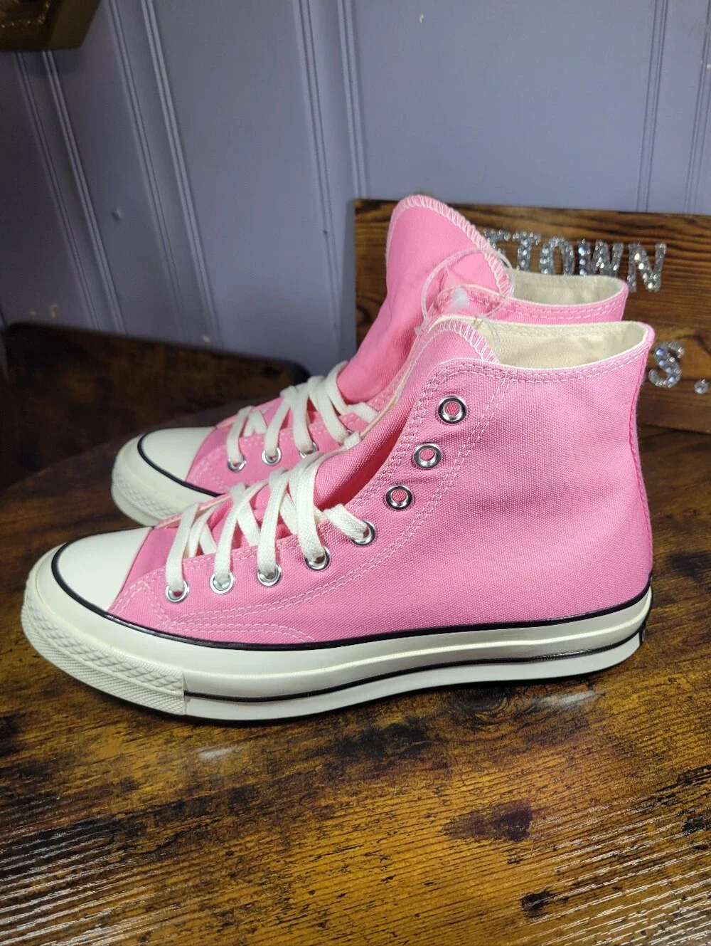 Converse Chuck 70 Taylor vintage style High Top Sneakers - Pink - Picture 4 of 14